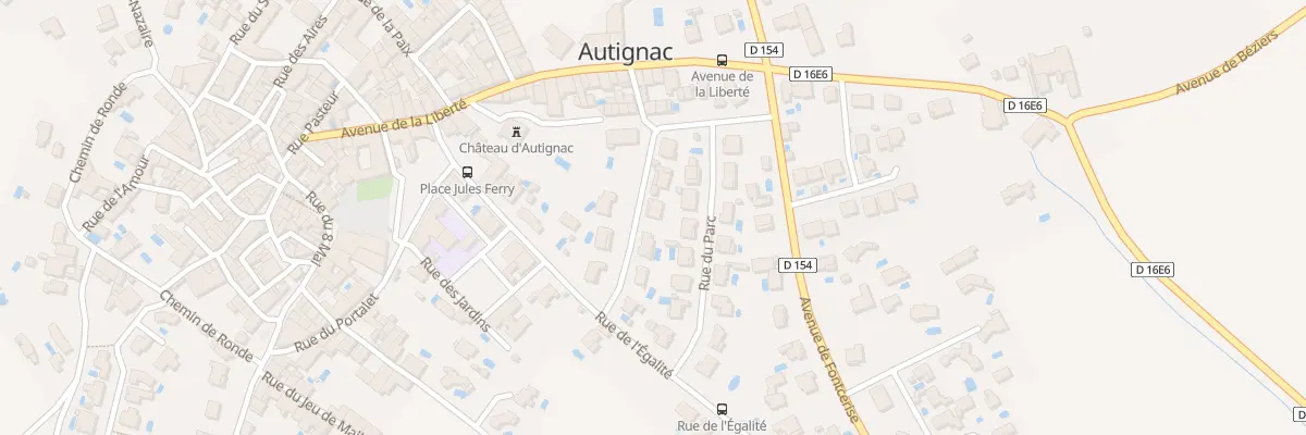 Plan du 7 Rue du Chateau à Autignac