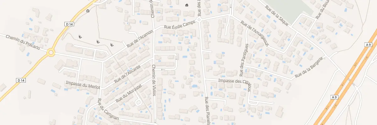 Plan du 10 Rue des Planels à Lespignan