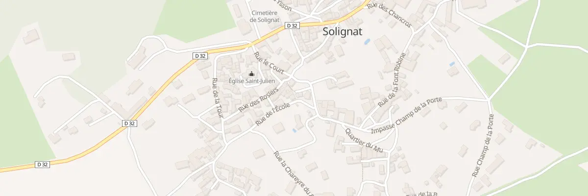 Plan du 36 Rue de l’Ecole à Solignat