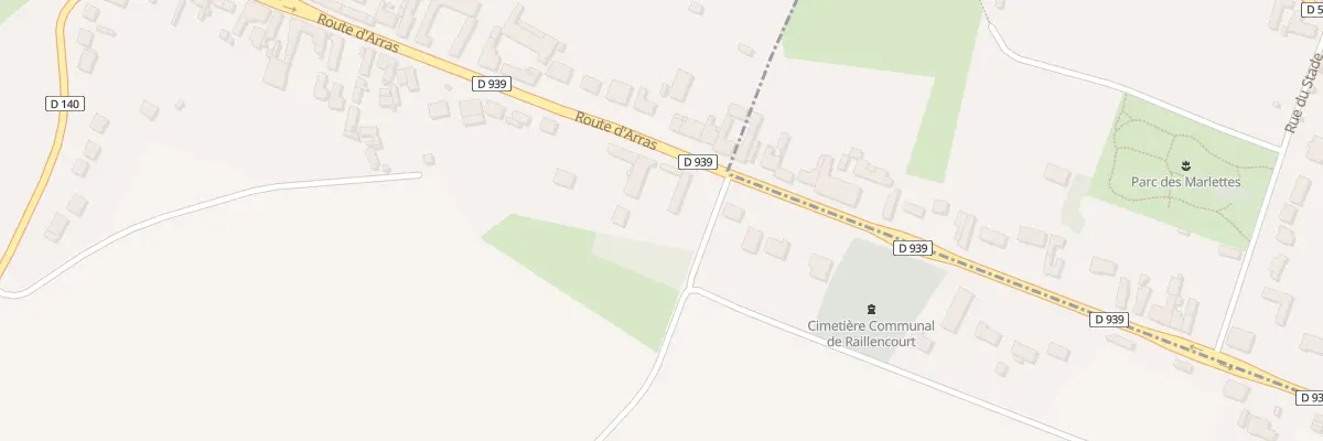 Plan du 2879 Rte d’Arras à Raillencourt-Sainte-Olle