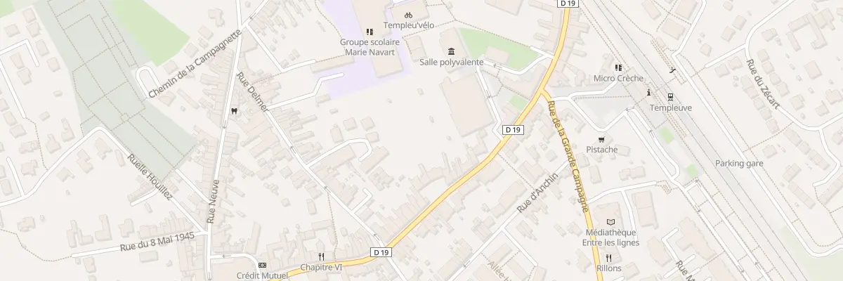 Plan du 55 Rue de Roubaix à Templeuve-en-Pévèle