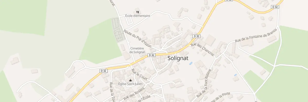 Plan du 37 Rte du Puy d’Ysson à Solignat
