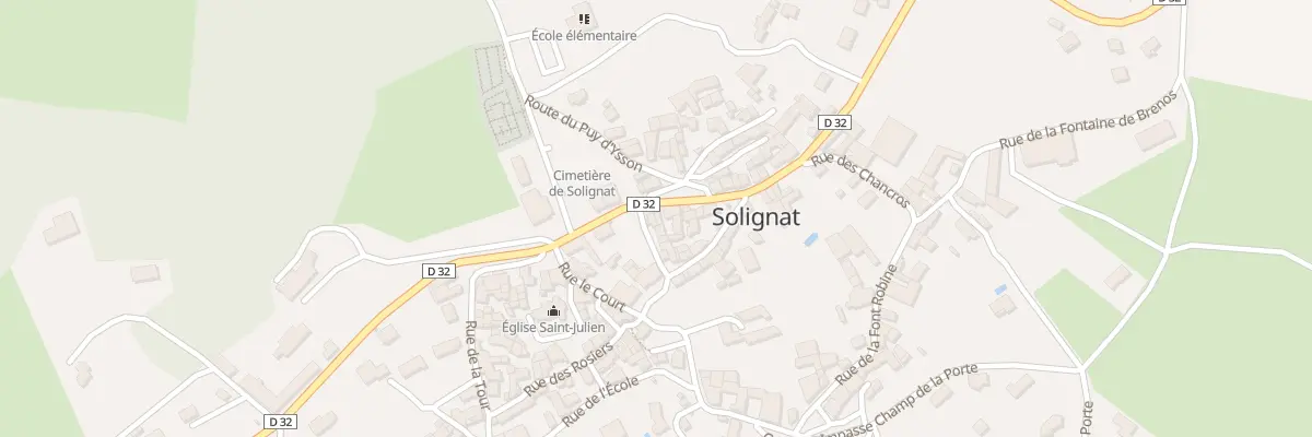 Plan du 9 Rue des Jean à Solignat