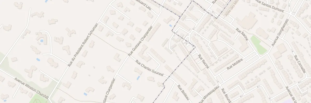 Plan du 9 Rue Charles Gounod à Croix