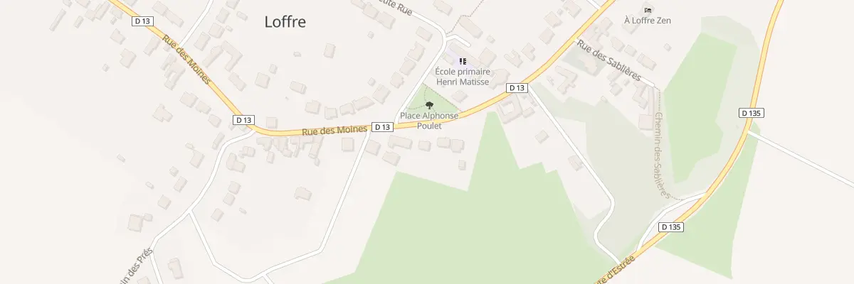 Plan du 1136 Rue des Moines à Loffre