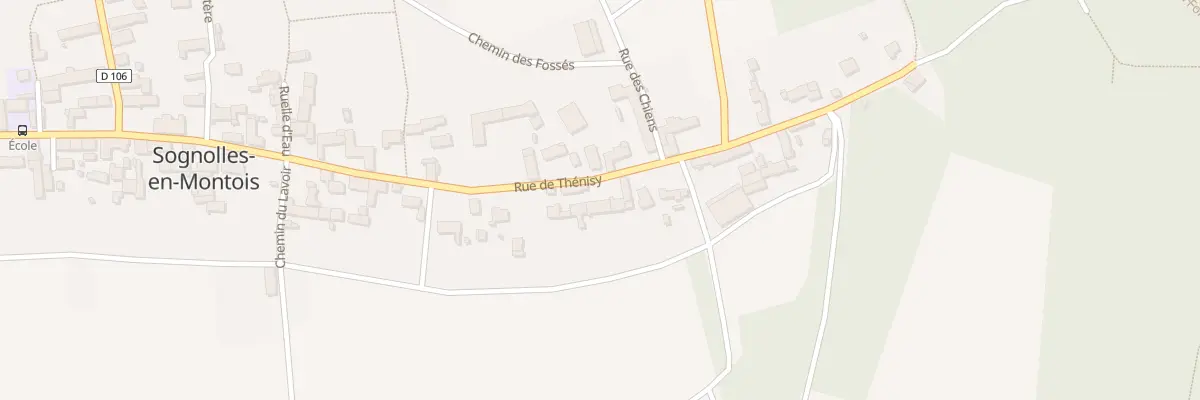 Plan du 46 Rue de Thénisy à Sognolles-en-Montois