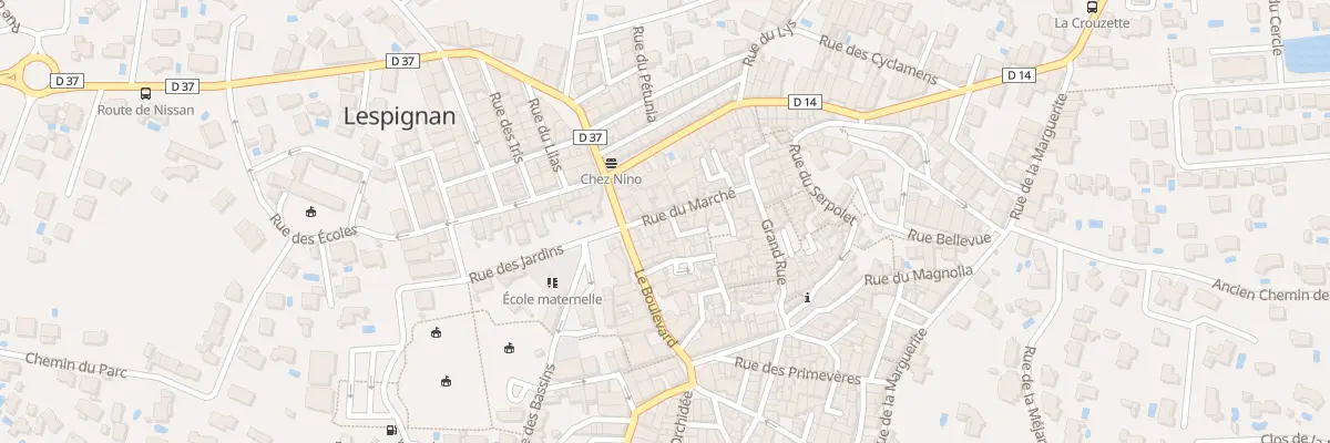 Plan du 8 Rue du Marche à Lespignan