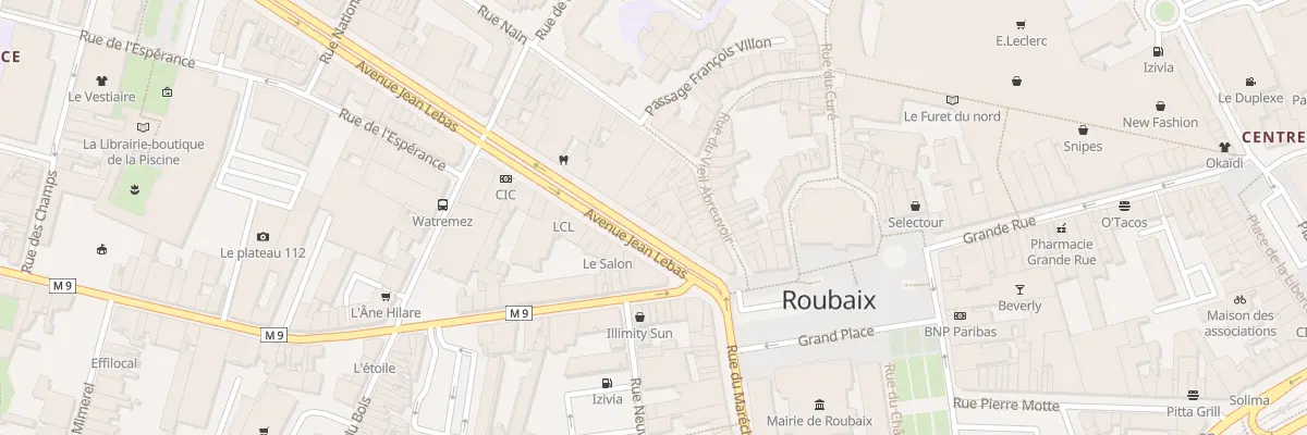 Plan du 16 Av Jean Lebas à Roubaix