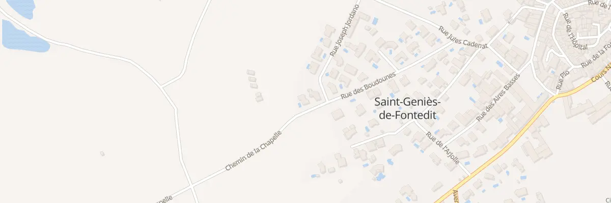 Plan du 250 Rue des Boudounes à Saint-Geniès-de-Fontedit