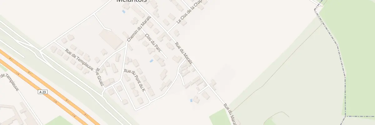 Plan du 552 Rue du Marais à Péronne-en-Mélantois