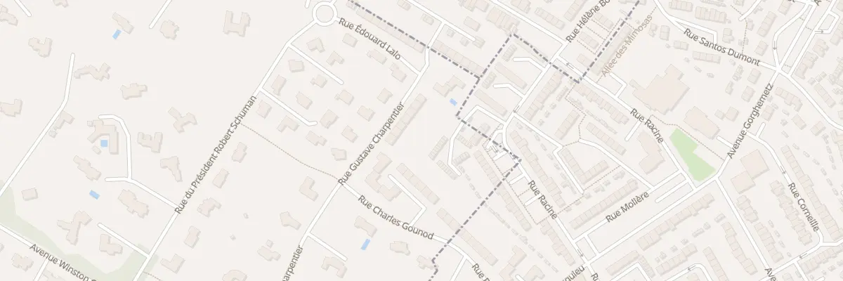 Plan du 13 Rue Gustave Charpentier à Hem