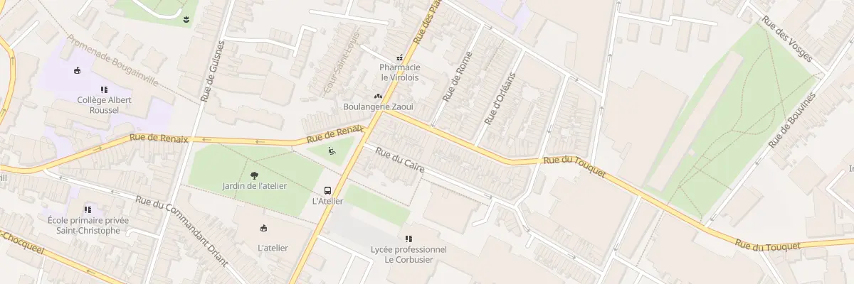 Plan du 20 Rue du Touquet à Tourcoing