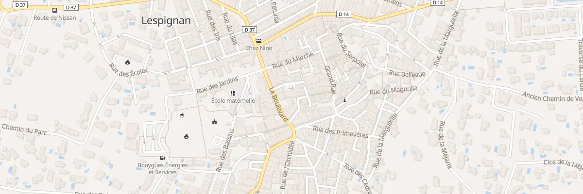 Plan du 2 Rue de l’Oseille à Lespignan
