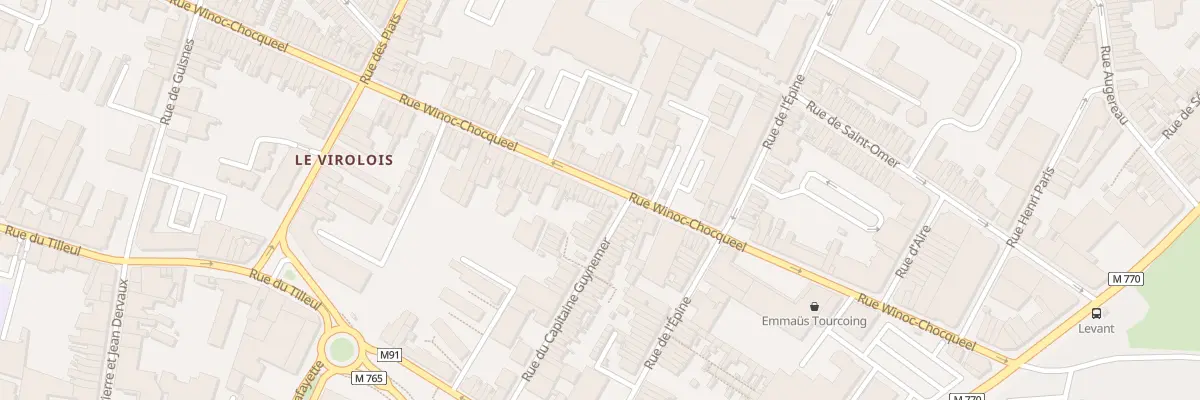 Plan du 144 Rue Winoc Chocqueel à Tourcoing
