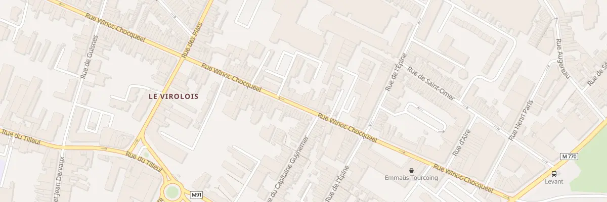 Plan du 147 Rue Winoc Chocqueel à Tourcoing