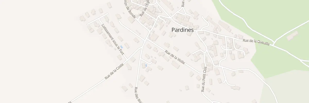 Plan du 9006 Rue de la Violle à Pardines