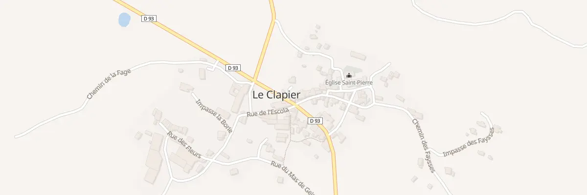 Plan du 5009 Le Clapier au Clapier