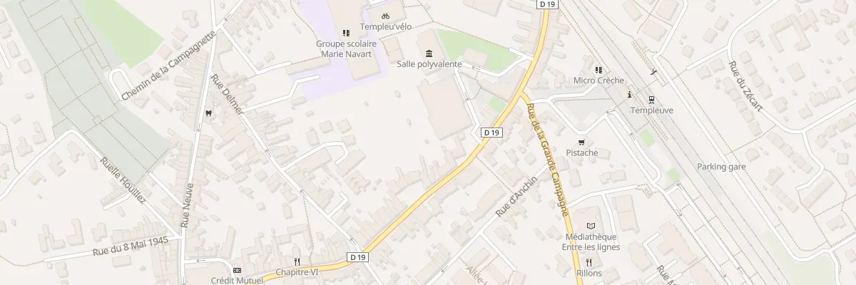 Plan du 61 Rue de Roubaix à Templeuve-en-Pévèle