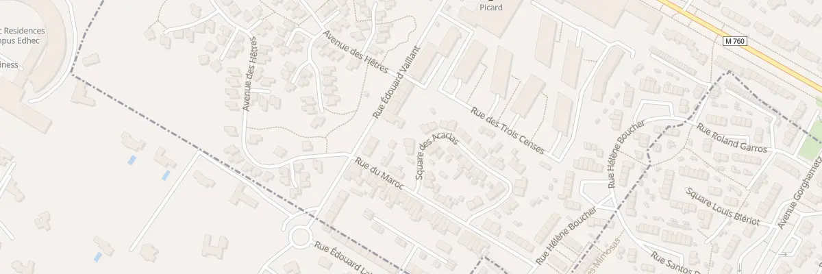 Plan du 15 Sq des Acacias à Roubaix