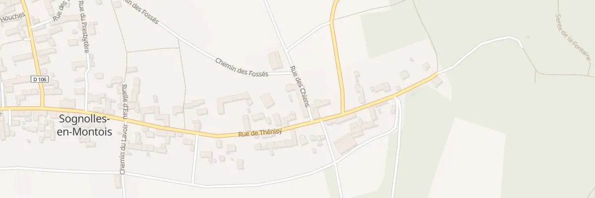 Plan du 47 Rue de Thénisy à Sognolles-en-Montois
