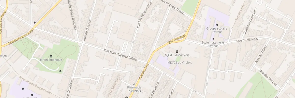Plan du 149 Rue des Piats à Tourcoing