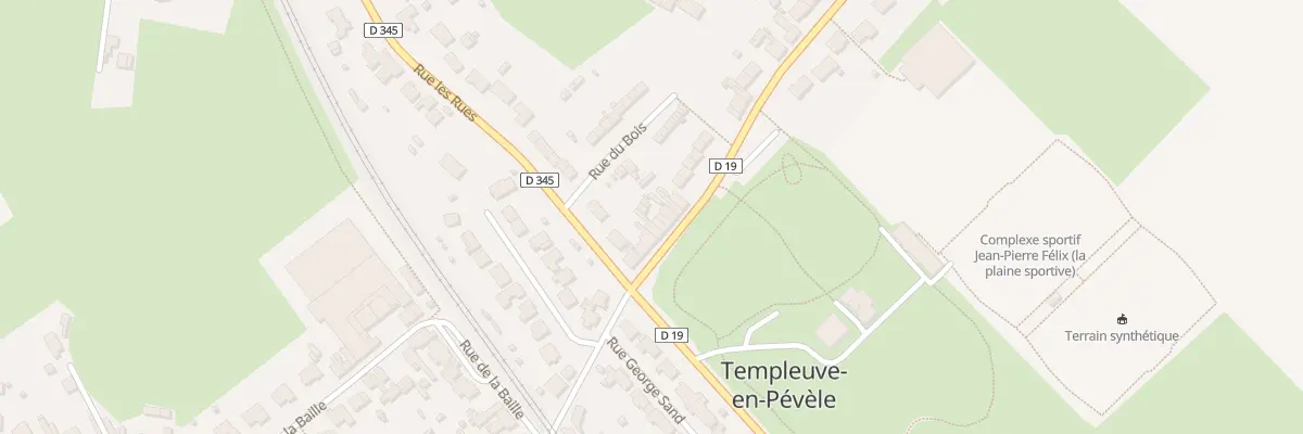 Plan du 7 Rue de Peronne à Templeuve-en-Pévèle