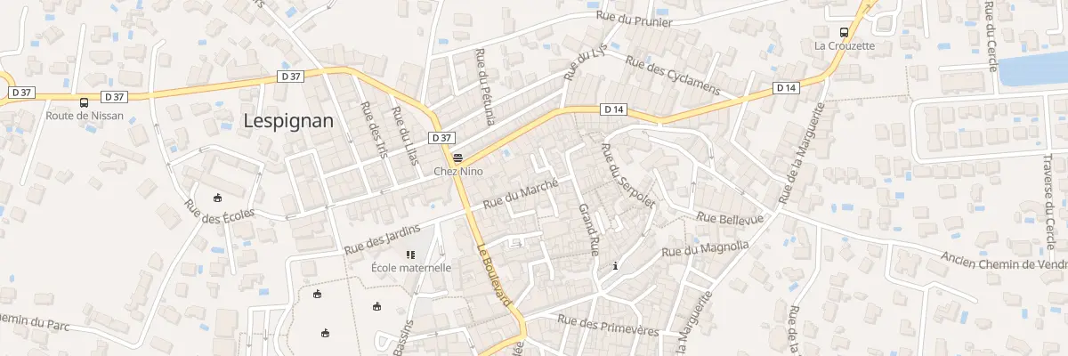 Plan du 17 Rue du Marche à Lespignan