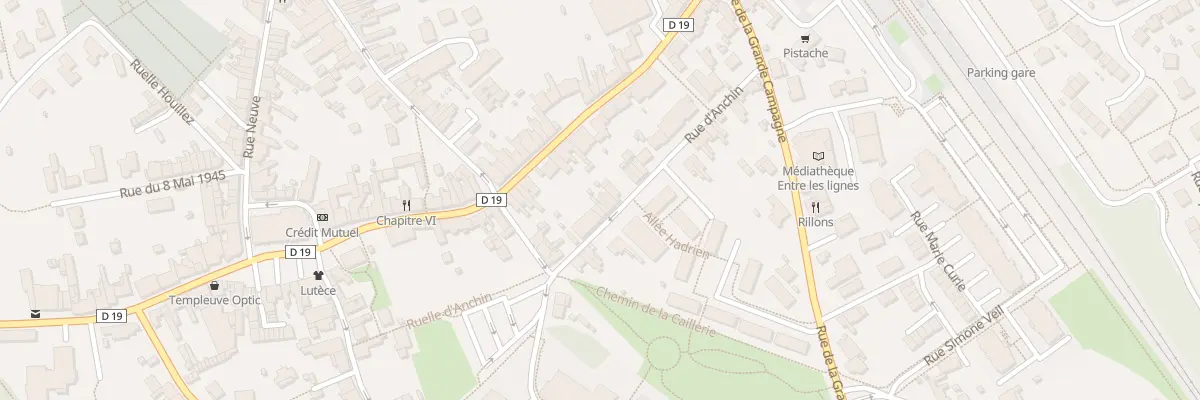 Plan du 12 Rue d’Anchin à Templeuve-en-Pévèle