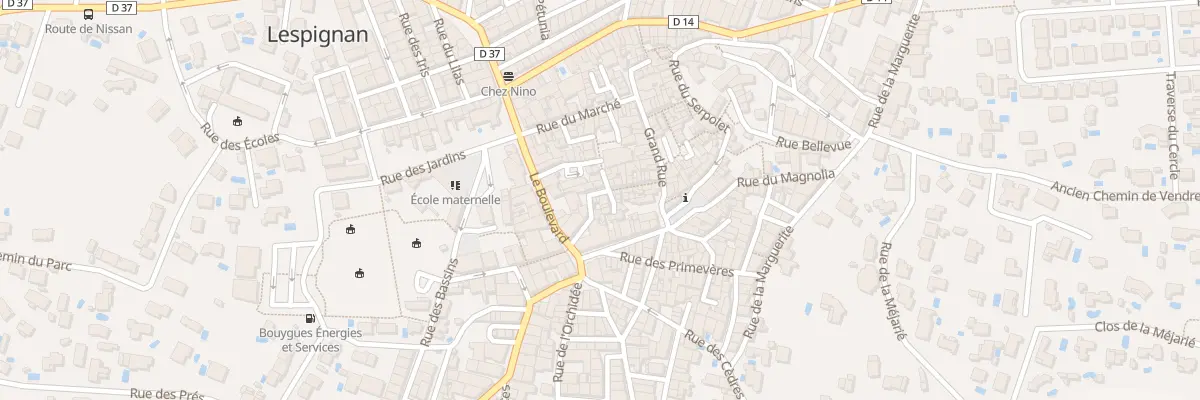 Plan du 1 Rue de l’Oseille à Lespignan