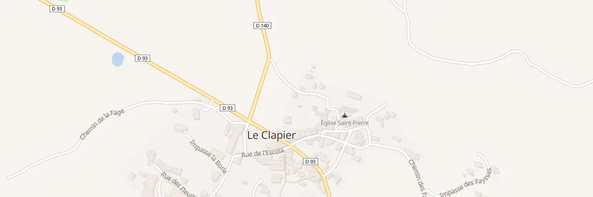 Plan du 5074 Le Clapier au Clapier