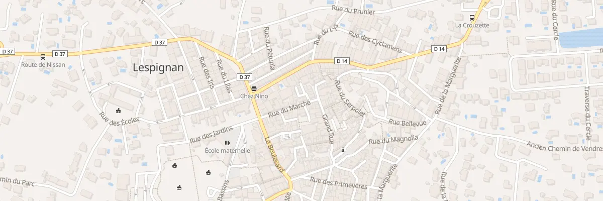 Plan du 19 Rue du Marche à Lespignan