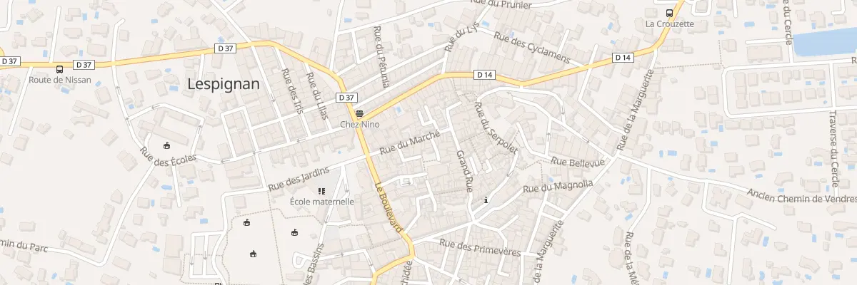 Plan du 18 Rue du Marche à Lespignan