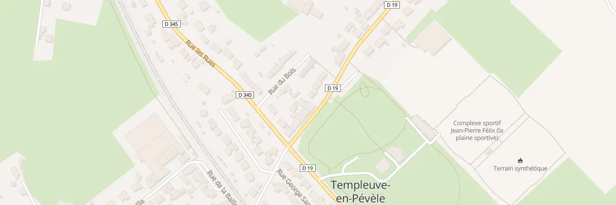 Plan du 15 Rue de Peronne à Templeuve-en-Pévèle
