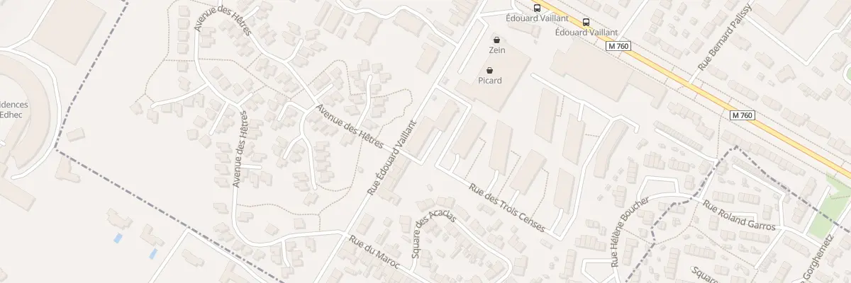 Plan du 177 Rue Edouard Vaillant à Roubaix