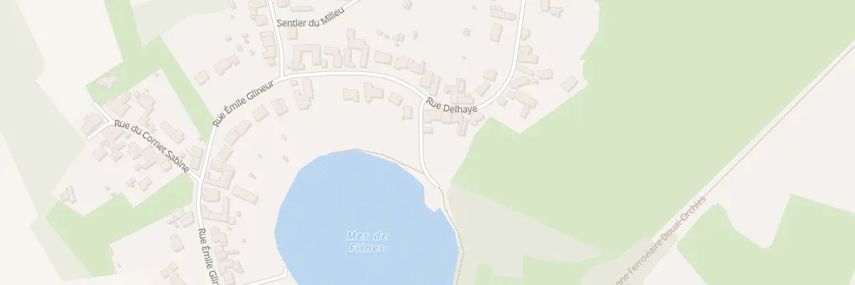 Plan du 101 Rue Delhaye à Flines-lez-Raches