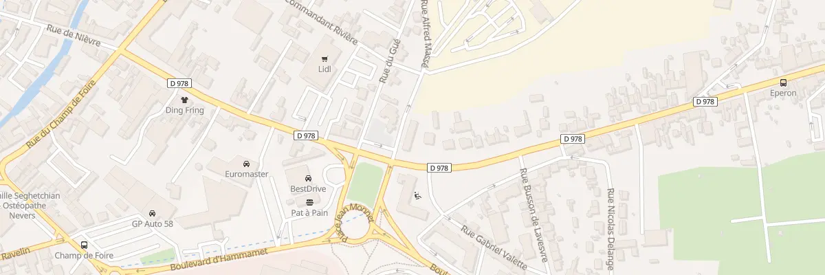 Plan du 178 Fg du Grand Mouesse à Nevers
