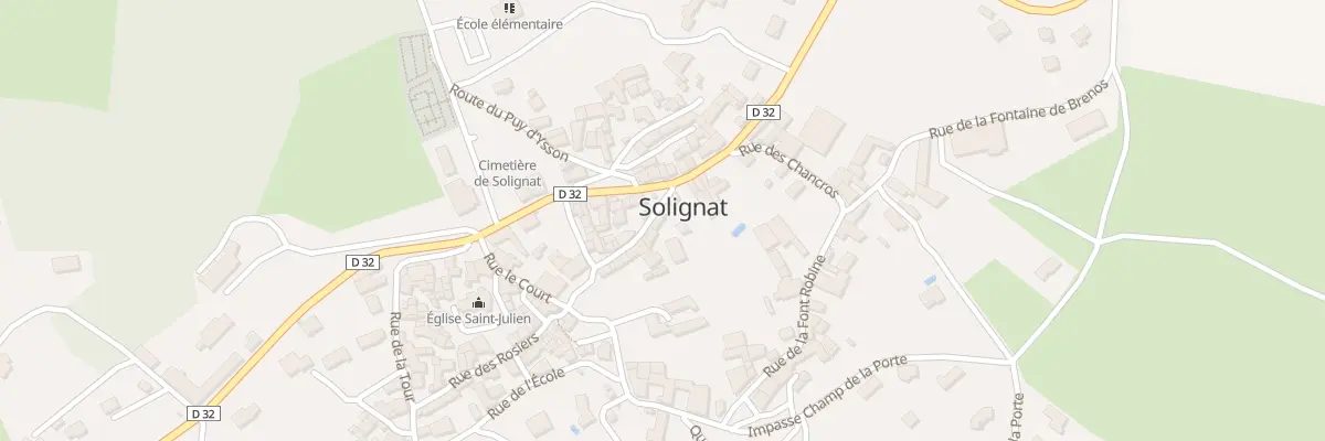 Plan du 2 Rue du Terrail à Solignat
