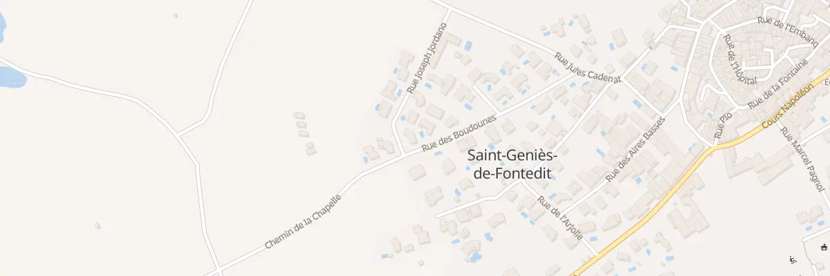 Plan du 220 Rue des Boudounes à Saint-Geniès-de-Fontedit