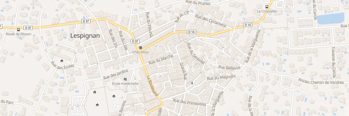 Plan du 24 Rue du Marche à Lespignan