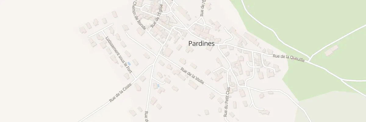 Plan du 9002 Rue de la Violle à Pardines