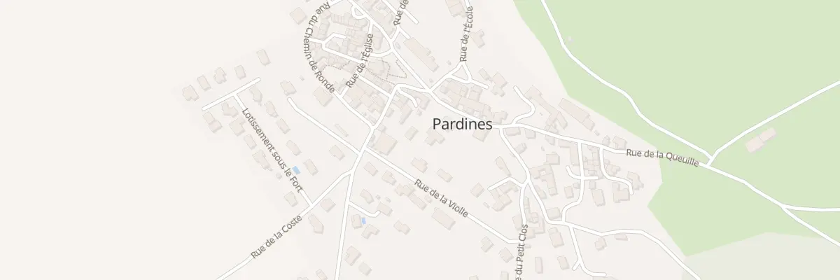 Plan du 9007 Rue de la Violle à Pardines