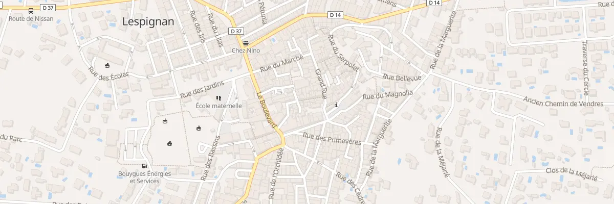 Plan du 5 Rue du Donjon à Lespignan