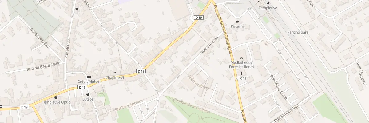 Plan du 6 Rue d’Anchin à Templeuve-en-Pévèle