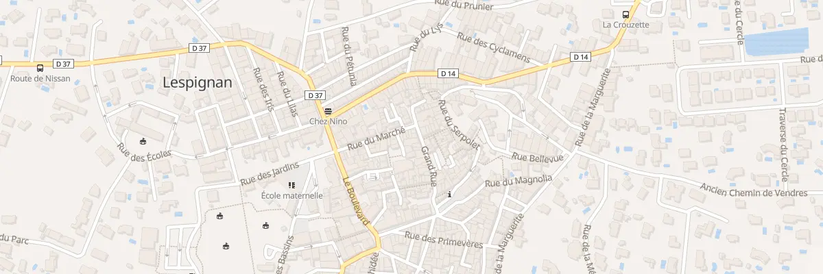 Plan du 26 Rue du Marche à Lespignan