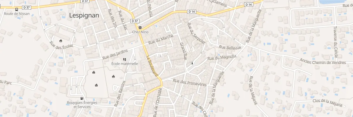 Plan du 8 Rue du Donjon à Lespignan