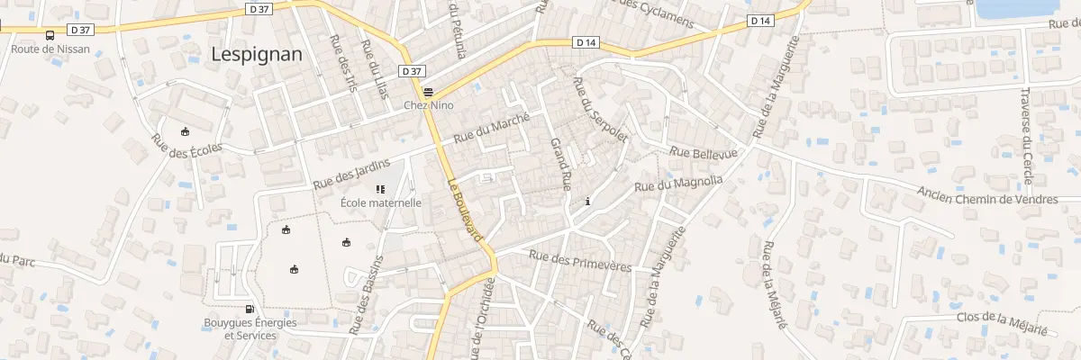 Plan du 6 Rue du Donjon à Lespignan