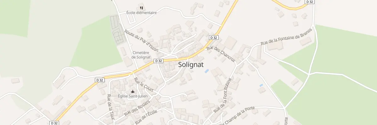 Plan du 1 Rue du Terrail à Solignat