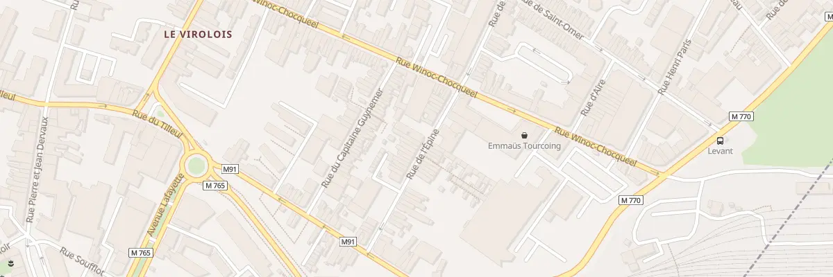 Plan du 45 Rue de l’Epine à Tourcoing