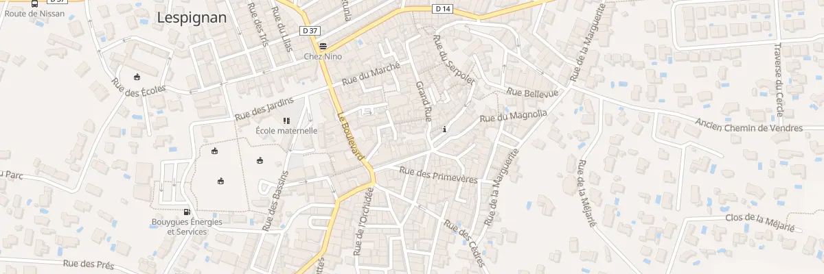 Plan du 7 Gr Grand Rue à Lespignan