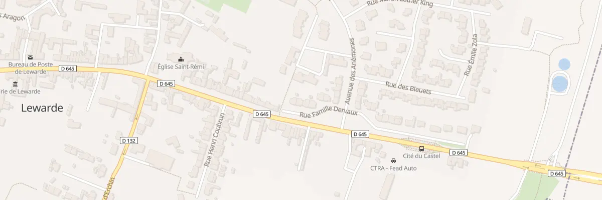 Plan du 227 Rue Famille Dervaux à Lewarde